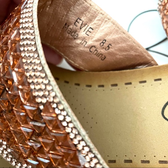 CG shoes Evie rose gold flip flops - Picture 4 of 7